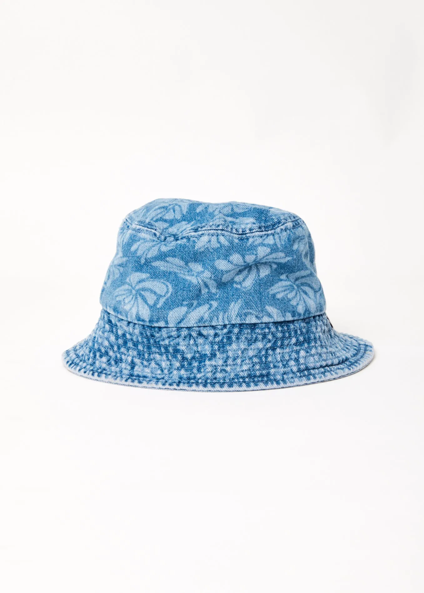 AFENDS Unisex Billie - Denim Floral Bucket Hat - Floral Blue sold by Afends