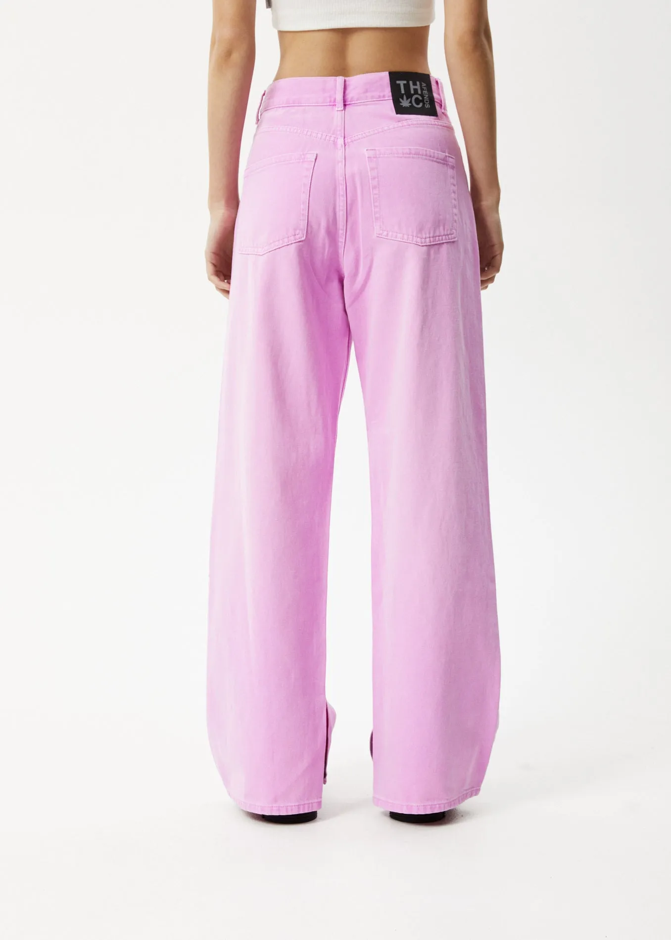 AFENDS Womens Bella - Denim Baggy Jean - Faded Candy sold by Afends product image thumbnail 4