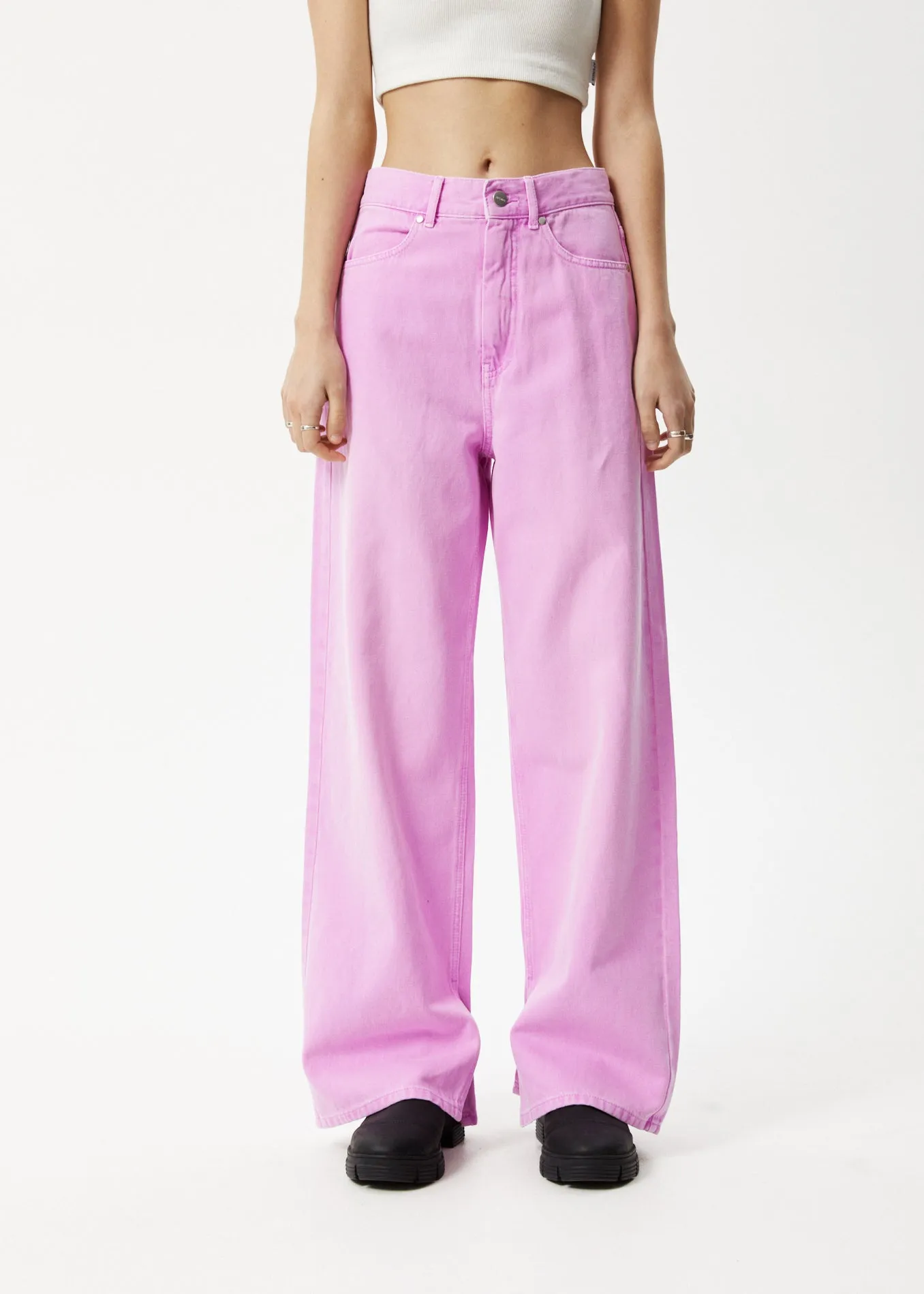 AFENDS Womens Bella - Denim Baggy Jean - Faded Candy sold by Afends product image thumbnail 2