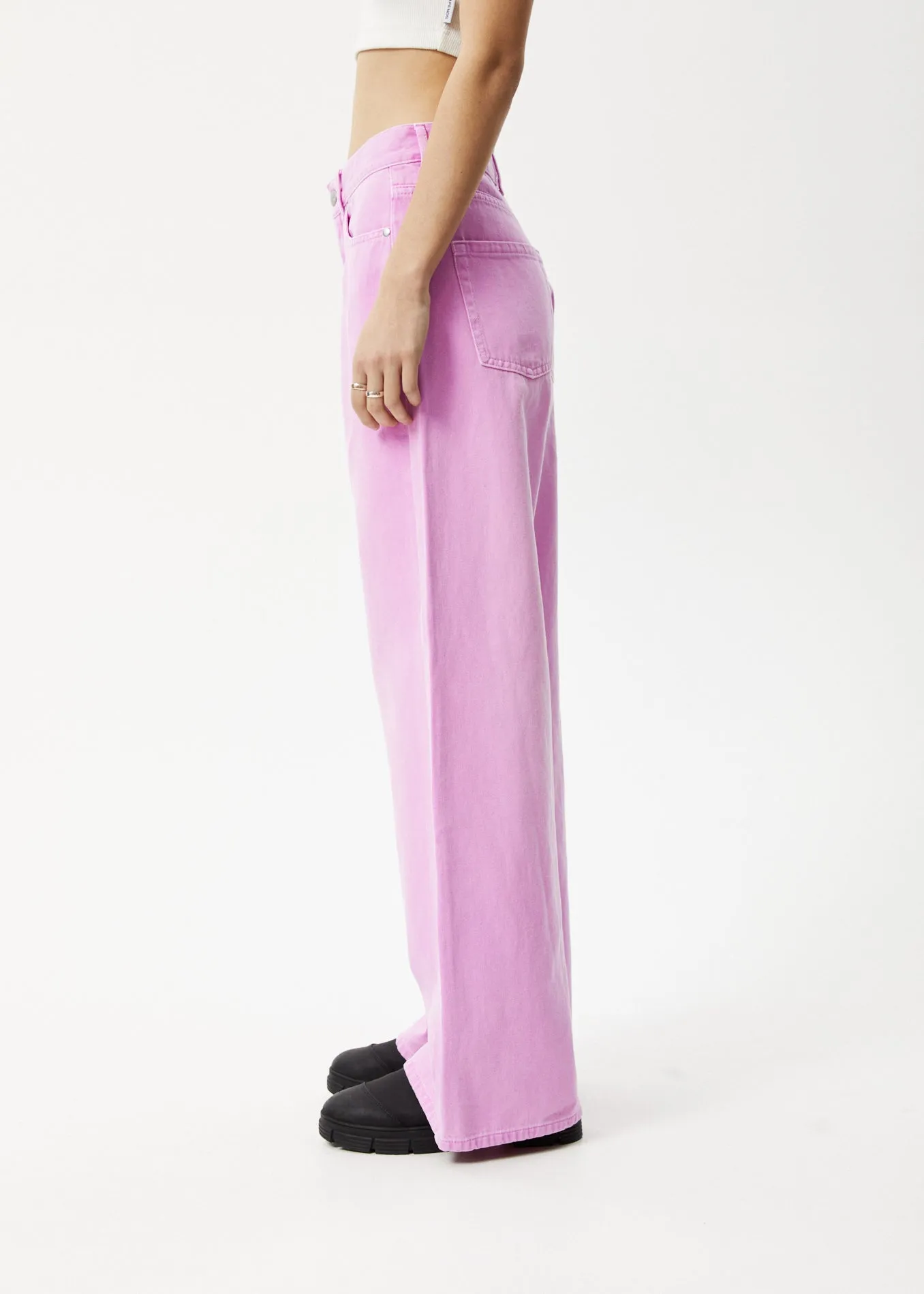 AFENDS Womens Bella - Denim Baggy Jean - Faded Candy sold by Afends product image thumbnail 3