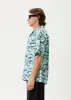 AFENDS Mens Liquid - Cuban Short Sleeve Shirt - Jade Floral sold by Afends