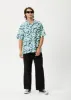 AFENDS Mens Liquid - Cuban Short Sleeve Shirt - Jade Floral sold by Afends