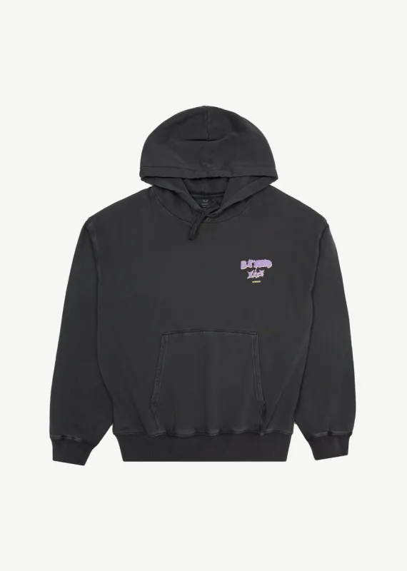 AFENDS Mens Beyond Life - Graphic Hoodie - Stone Black sold by Afends