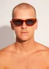 AFENDS Unisex Clementine - Sunglasses - Clear Orange sold by Afends