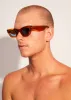 AFENDS Unisex Clementine - Sunglasses - Clear Orange sold by Afends