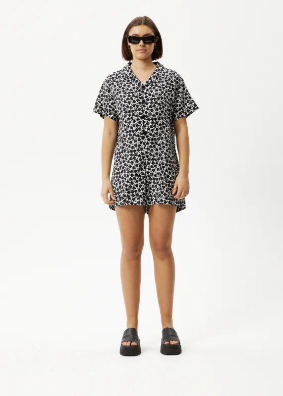AFENDS Womens Madeline Kokomo - Playsuit - Black Floral sold by Afends