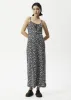 AFENDS Womens Madeline Dallas - Maxi Dress - Black Floral sold by Afends