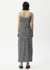 AFENDS Womens Madeline Dallas - Maxi Dress - Black Floral sold by Afends