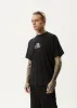 AFENDS Mens Let It Grow - Boxy Tee - Black sold by Afends