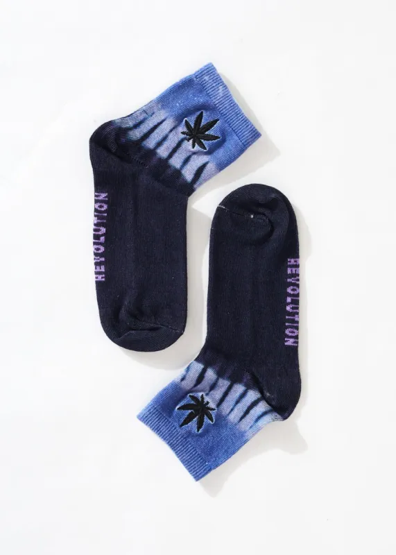 Afends Unisex Moonshadow - Hemp Crew Socks - Plum sold by Afends