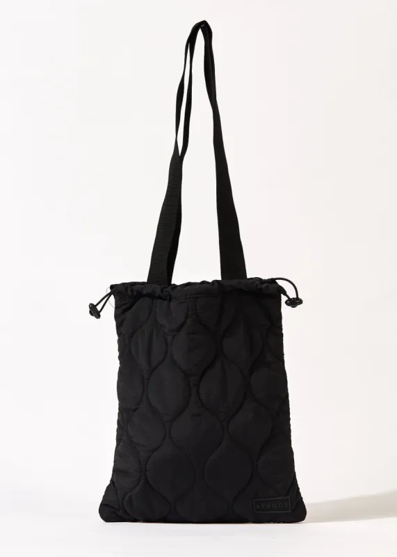 Afends Unisex Octave - Recycled Puffer Bag - Black sold by Afends