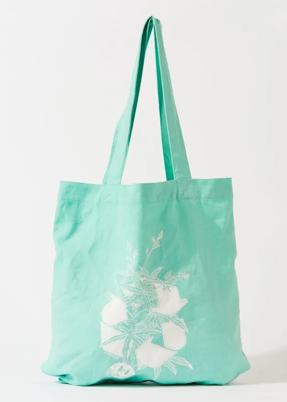 Afends Unisex Build It - Hemp Tote Bag - Mint sold by Afends