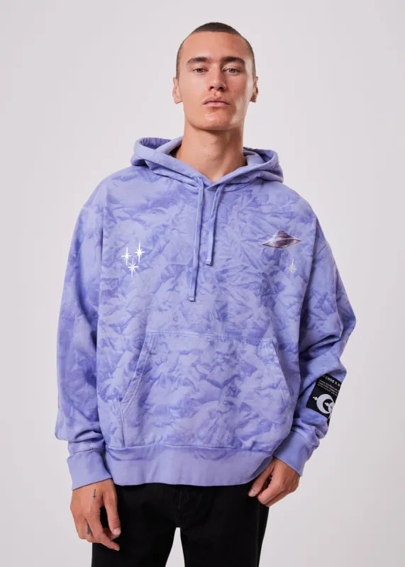 AFENDS Unisex Crop Circles - Unisex Hemp Hoodie - Violet Wash sold by Afends