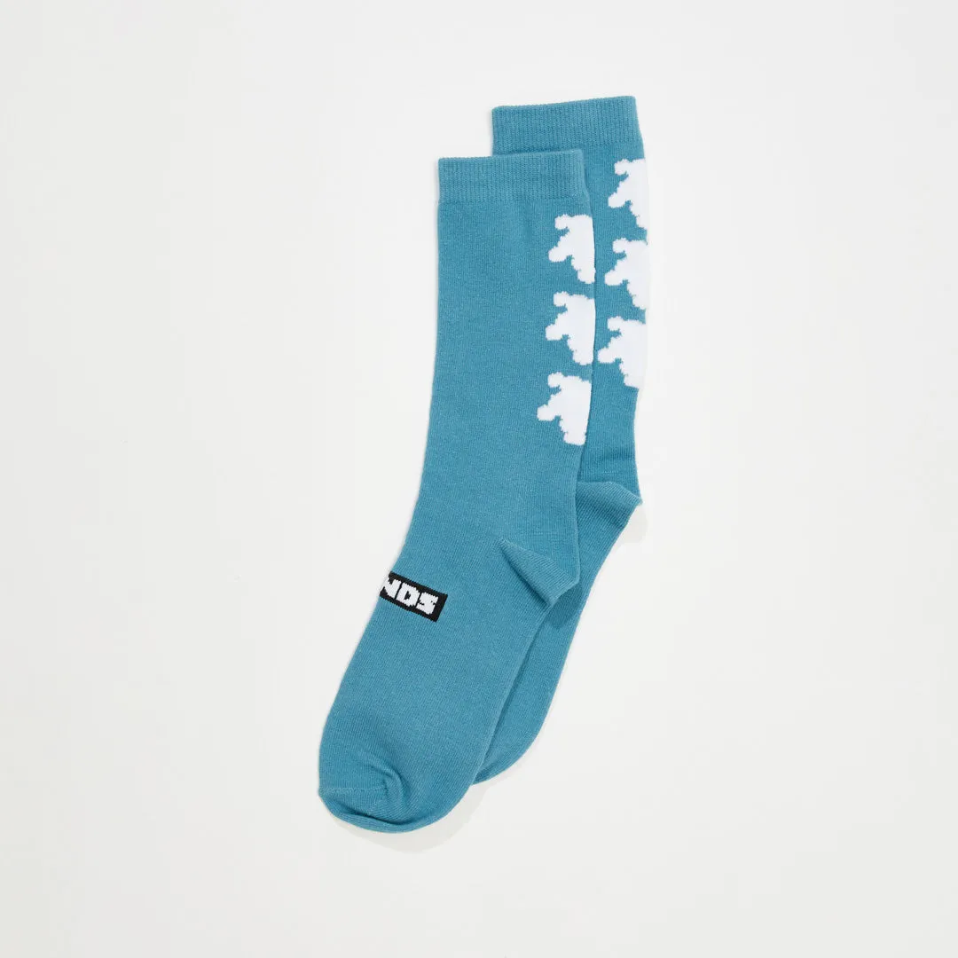 AFENDS Unisex Polar - Crew Socks - Dark Teal sold by Afends product image thumbnail 4