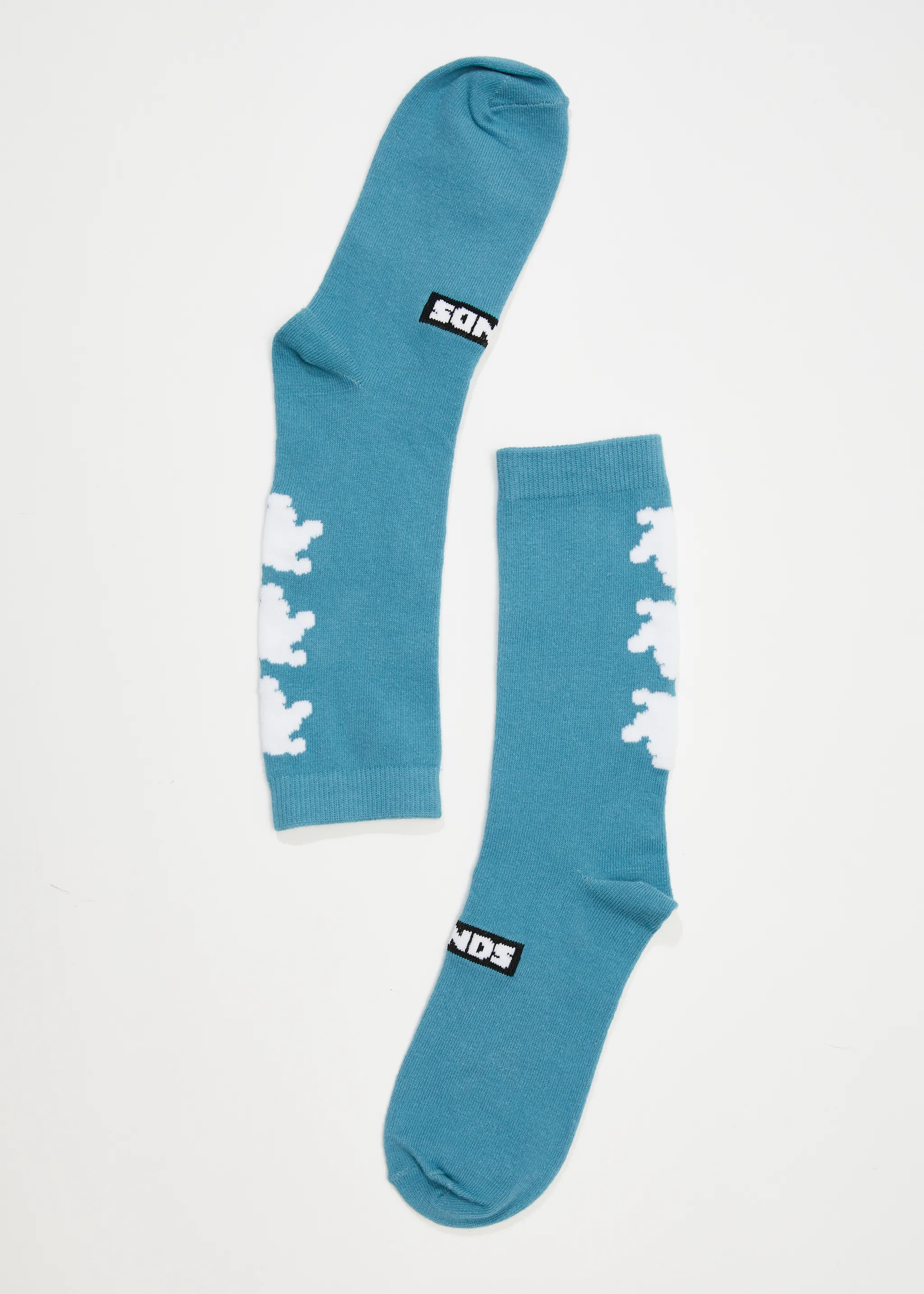 AFENDS Unisex Polar - Crew Socks - Dark Teal sold by Afends
