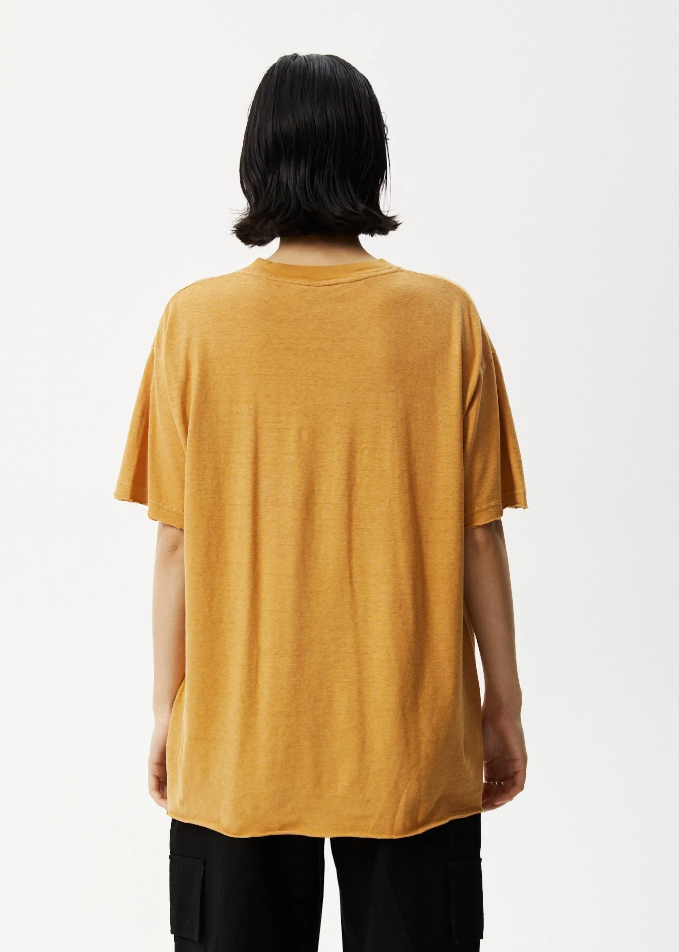AFENDS Womens Day Dream Slay - Oversized Graphic Tee - Mustard sold by Afends product image thumbnail 2