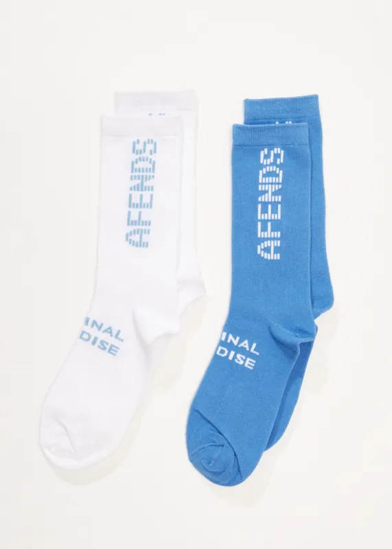 AFENDS Mens Sunset - Socks Two Pack - Multi sold by Afends