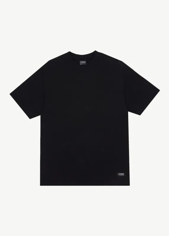 AFENDS Mens Classic - Hemp Retro T-Shirt - Black sold by Afends