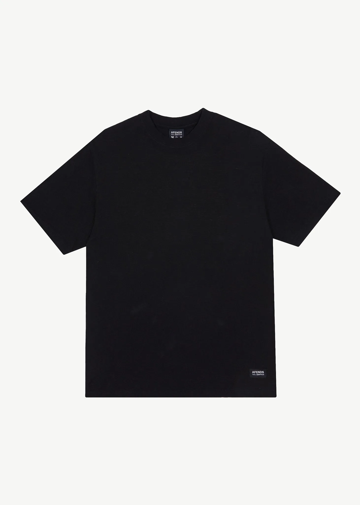 AFENDS Mens Classic - Hemp Retro T-Shirt - Black sold by Afends