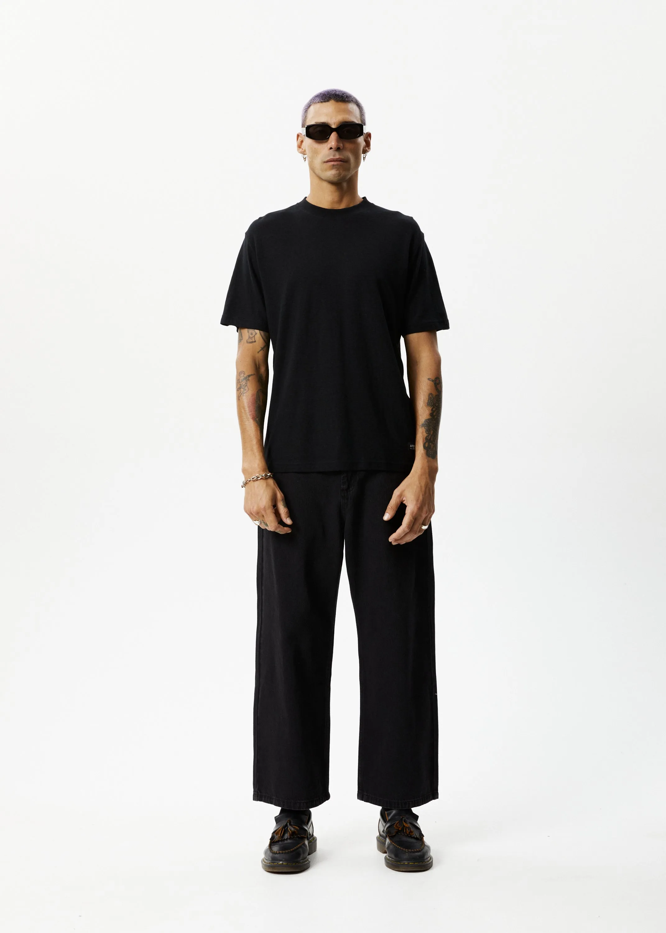 AFENDS Mens Classic - Hemp Retro T-Shirt - Black sold by Afends product image thumbnail 4