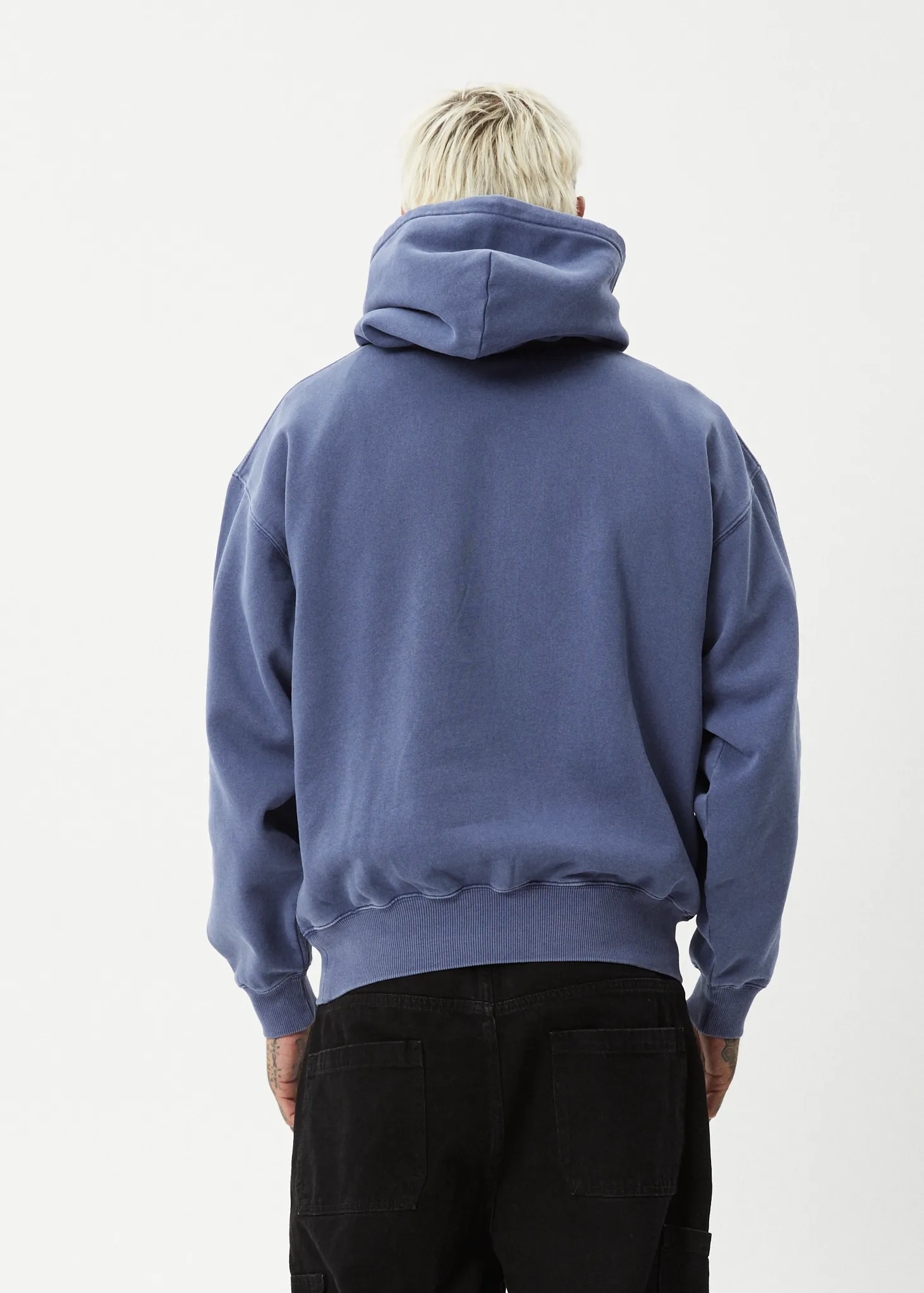 AFENDS Mens Genesis - Boxy Hoodie - Washed Marlin sold by Afends product image thumbnail 5