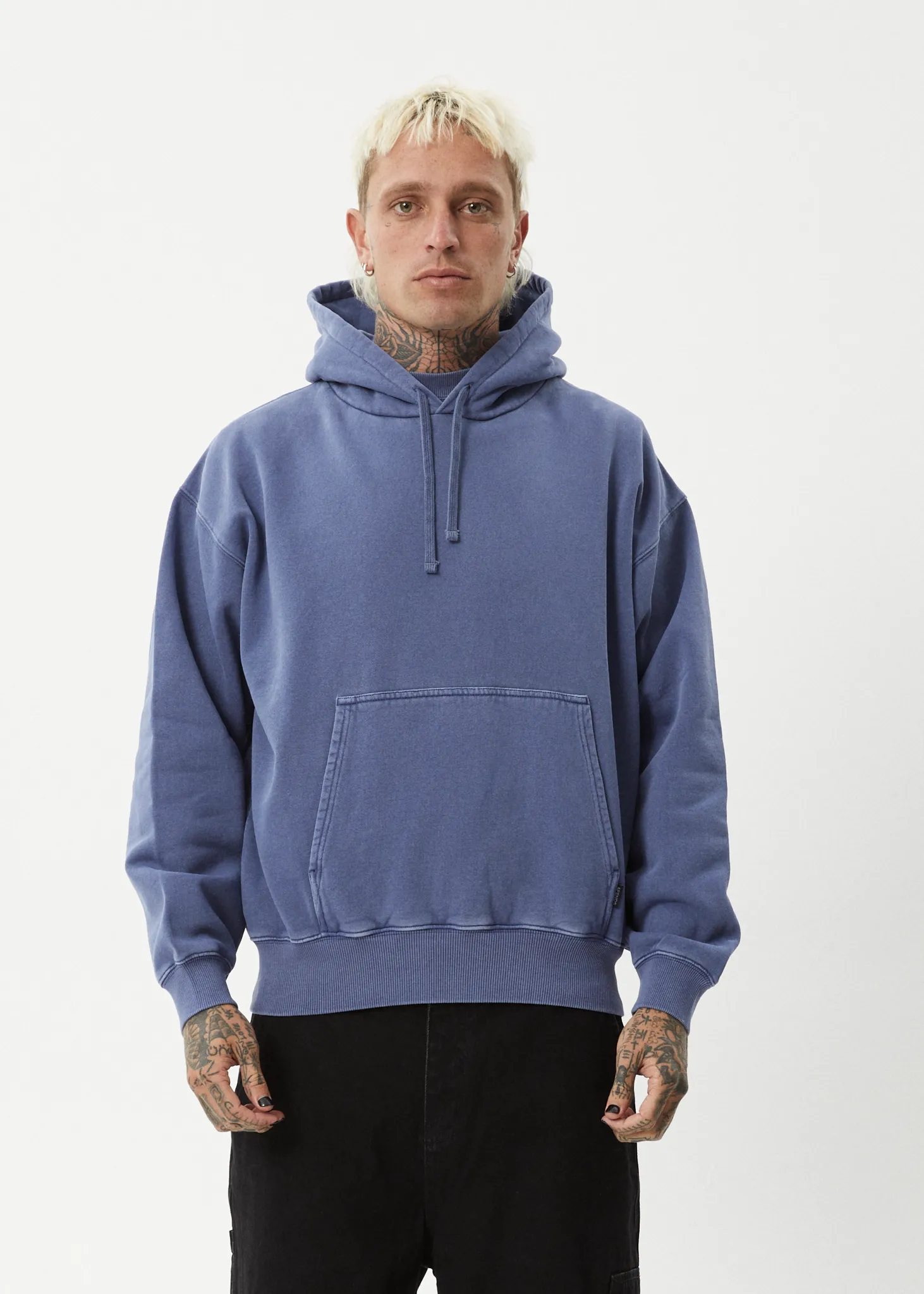 AFENDS Mens Genesis - Boxy Hoodie - Washed Marlin sold by Afends product image thumbnail 2