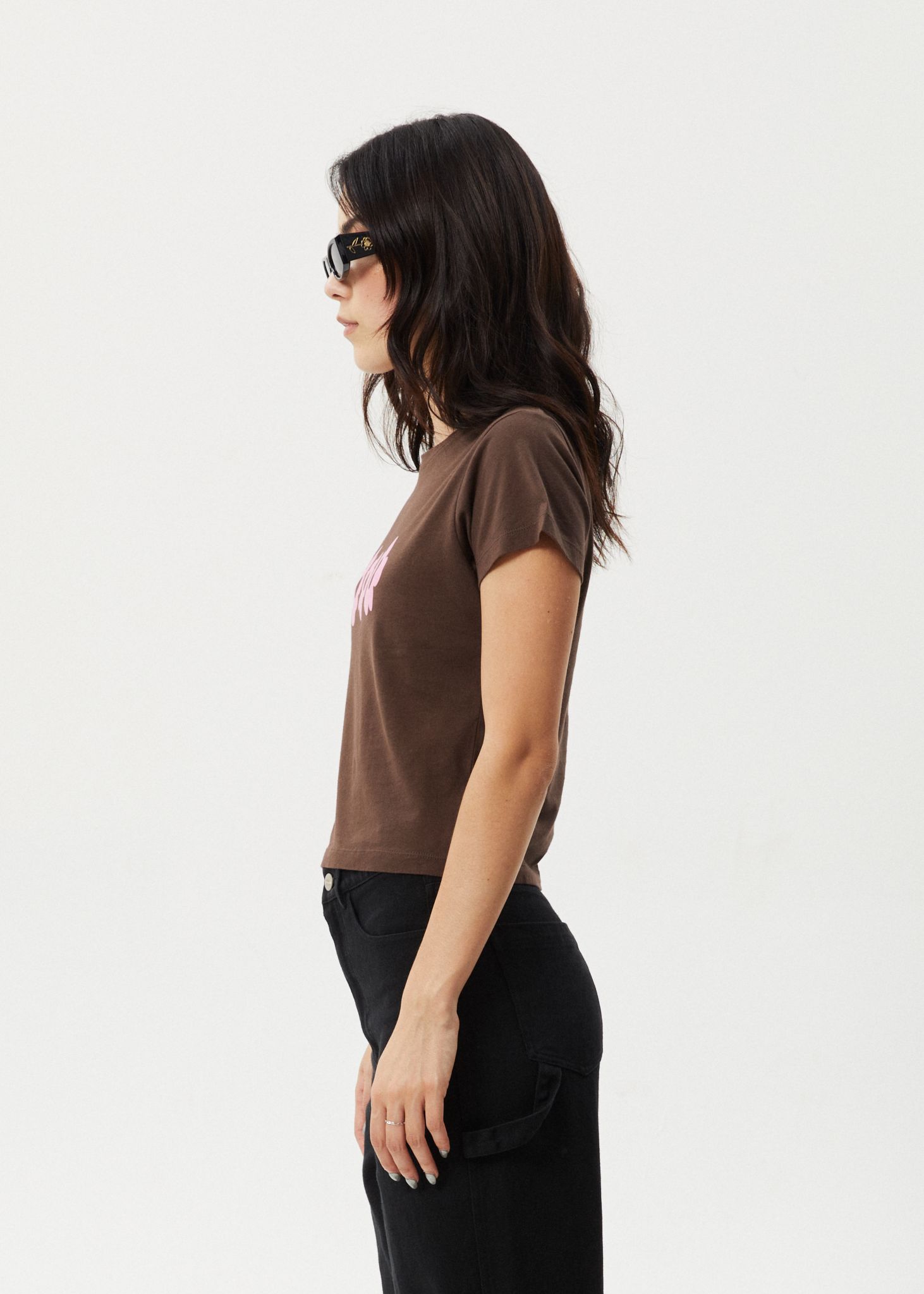 Afends Womens Alohaz - Recycled Baby Tee - Coffee Pink sold by Afends product image thumbnail 4