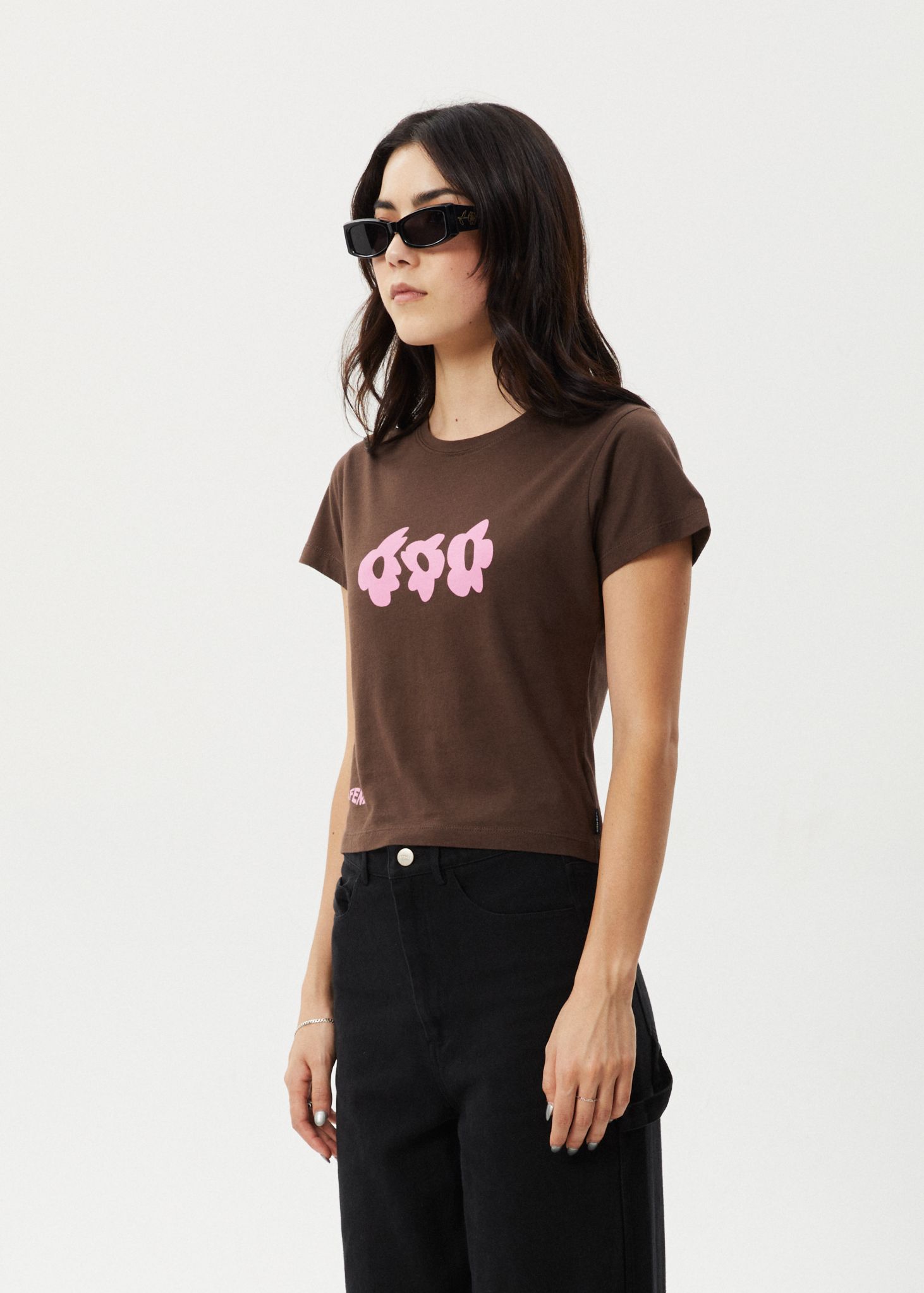 Afends Womens Alohaz - Recycled Baby Tee - Coffee Pink sold by Afends product image thumbnail 3