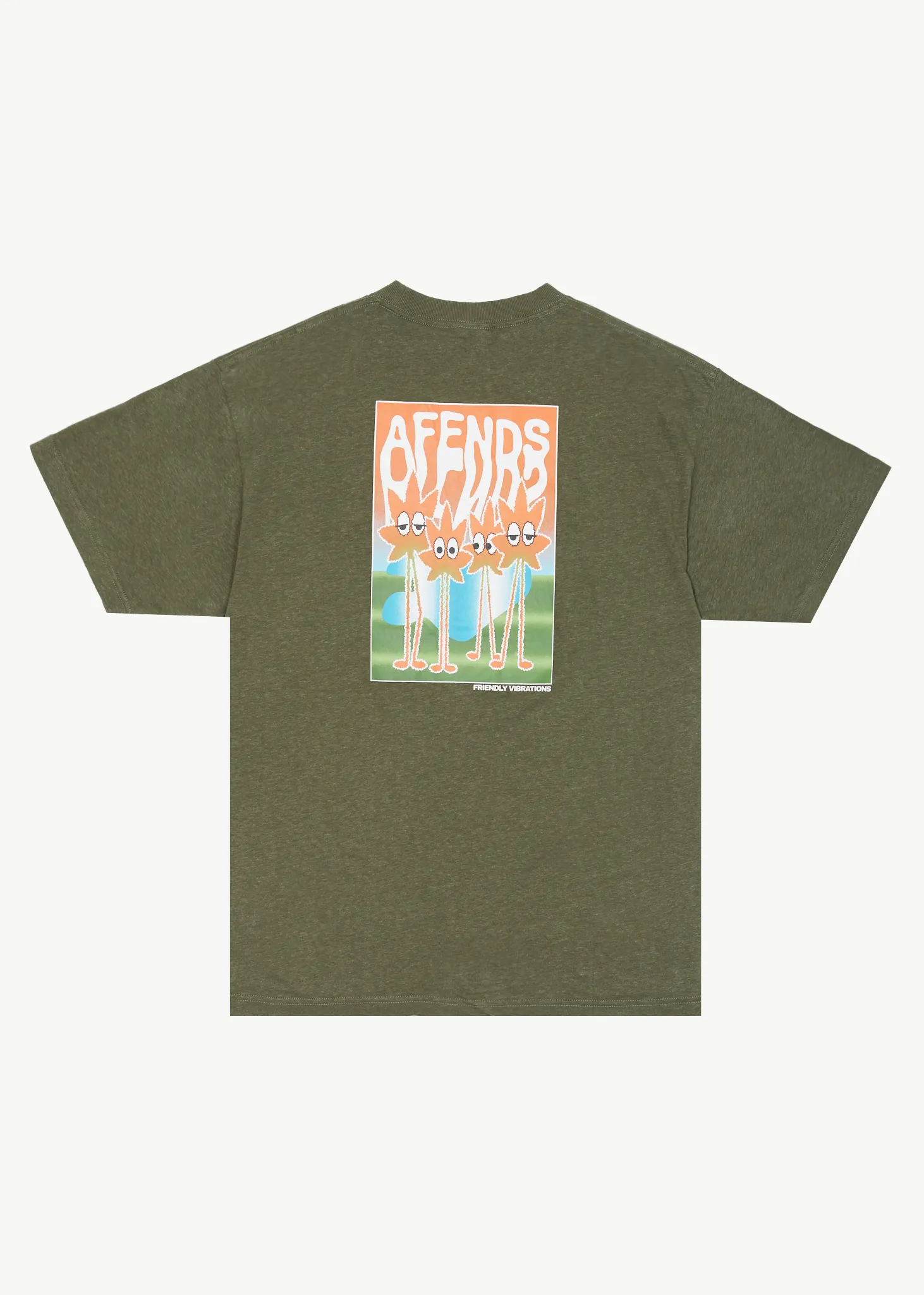 AFENDS Mens Vibrations - Boxy Graphic T-Shirt - Cypress sold by Afends product image thumbnail 2