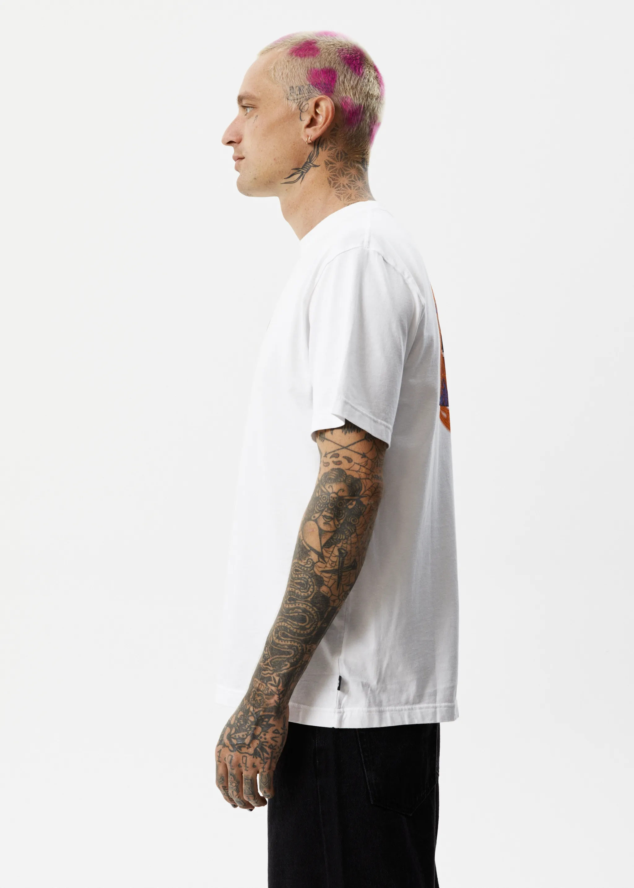 AFENDS Mens Question Everything - Retro T-Shirt - White sold by Afends product image thumbnail 4