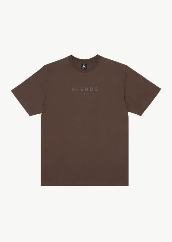 AFENDS Mens Thrown Out - Graphic Retro T-Shirt - Coffee sold by Afends