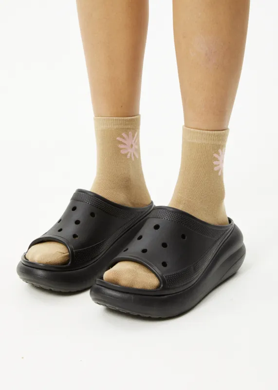 AFENDS Unisex Daze - Crew Socks - Tan sold by Afends