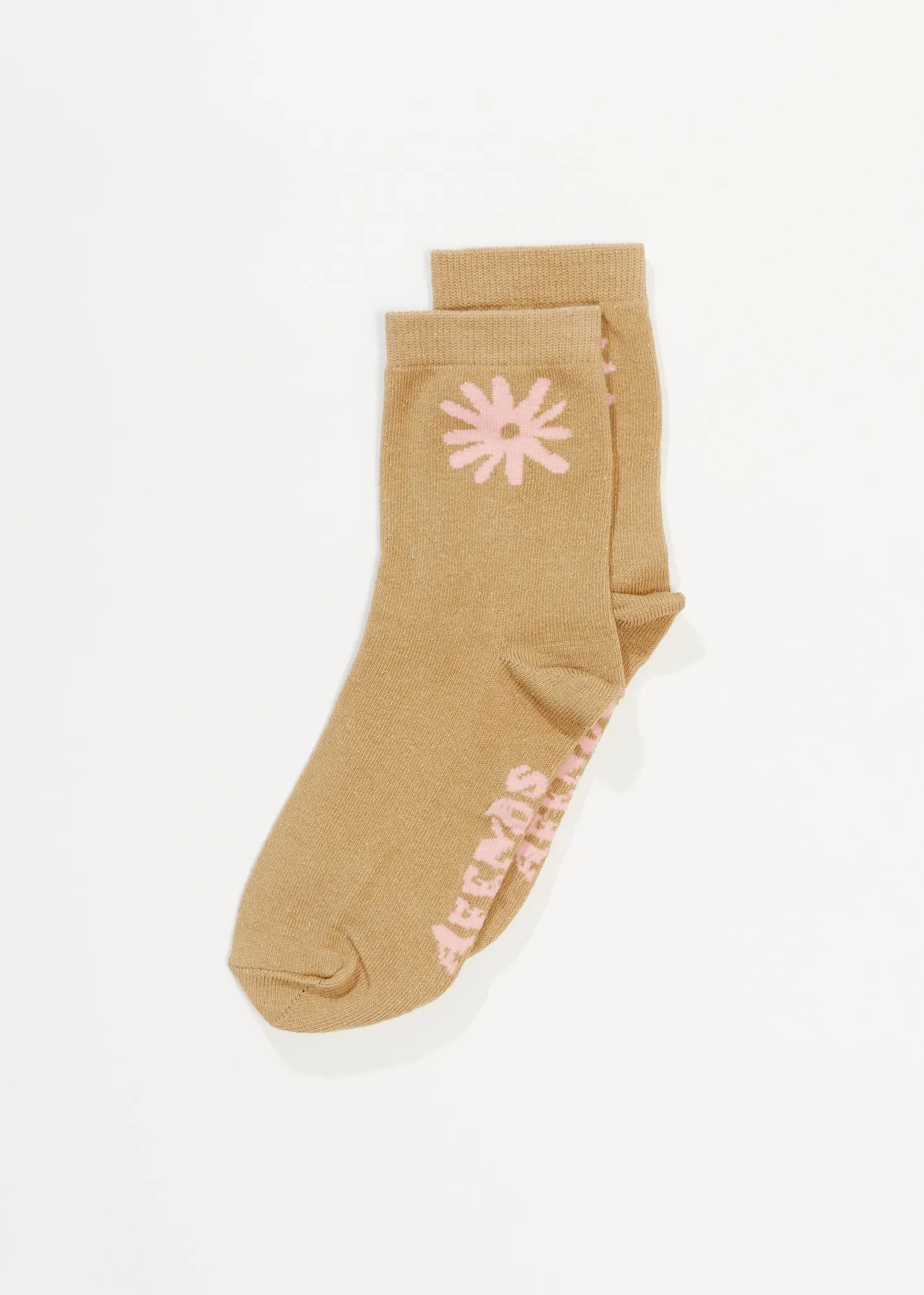 AFENDS Unisex Daze - Crew Socks - Tan sold by Afends product image thumbnail 5