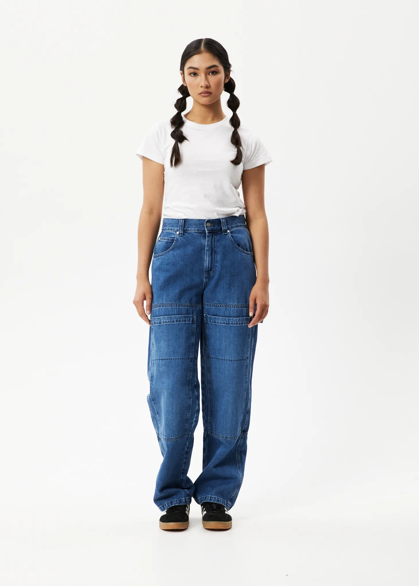 AFENDS Womens Moss - Denim Workwear Jean - Authentic Blue sold by Afends