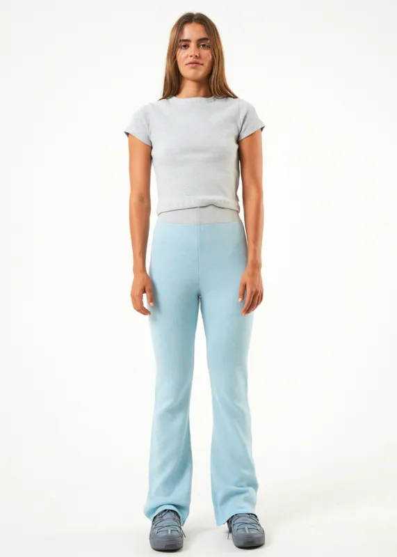 AFENDS Womens Samia - Knit Pant - Sky Blue sold by Afends