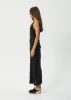 AFENDS Womens Focus - Seersucker Maxi Dress - Black sold by Afends