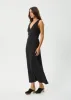 AFENDS Womens Focus - Seersucker Maxi Dress - Black sold by Afends
