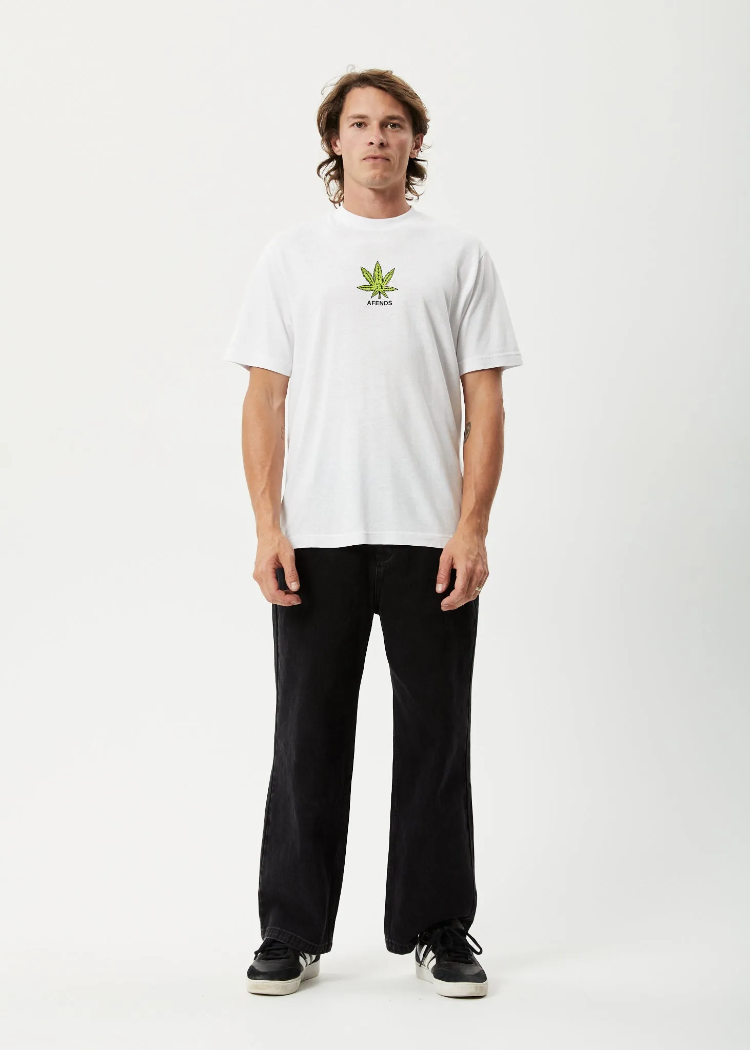 AFENDS Mens Coasting - Retro Graphic T-Shirt - White sold by Afends product image thumbnail 3