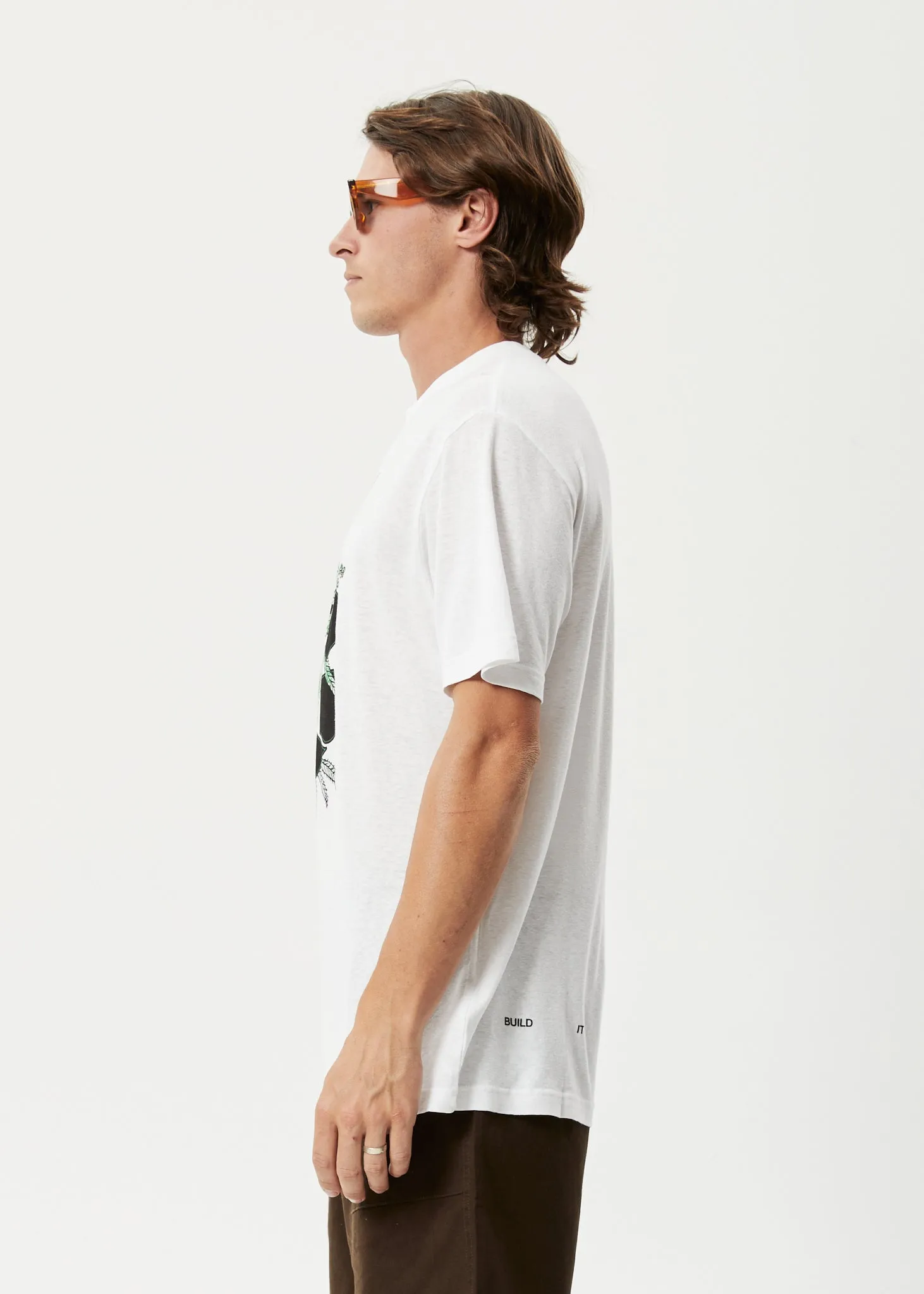 AFENDS Mens Build It - Retro Graphic T-Shirt - White sold by Afends product image thumbnail 4