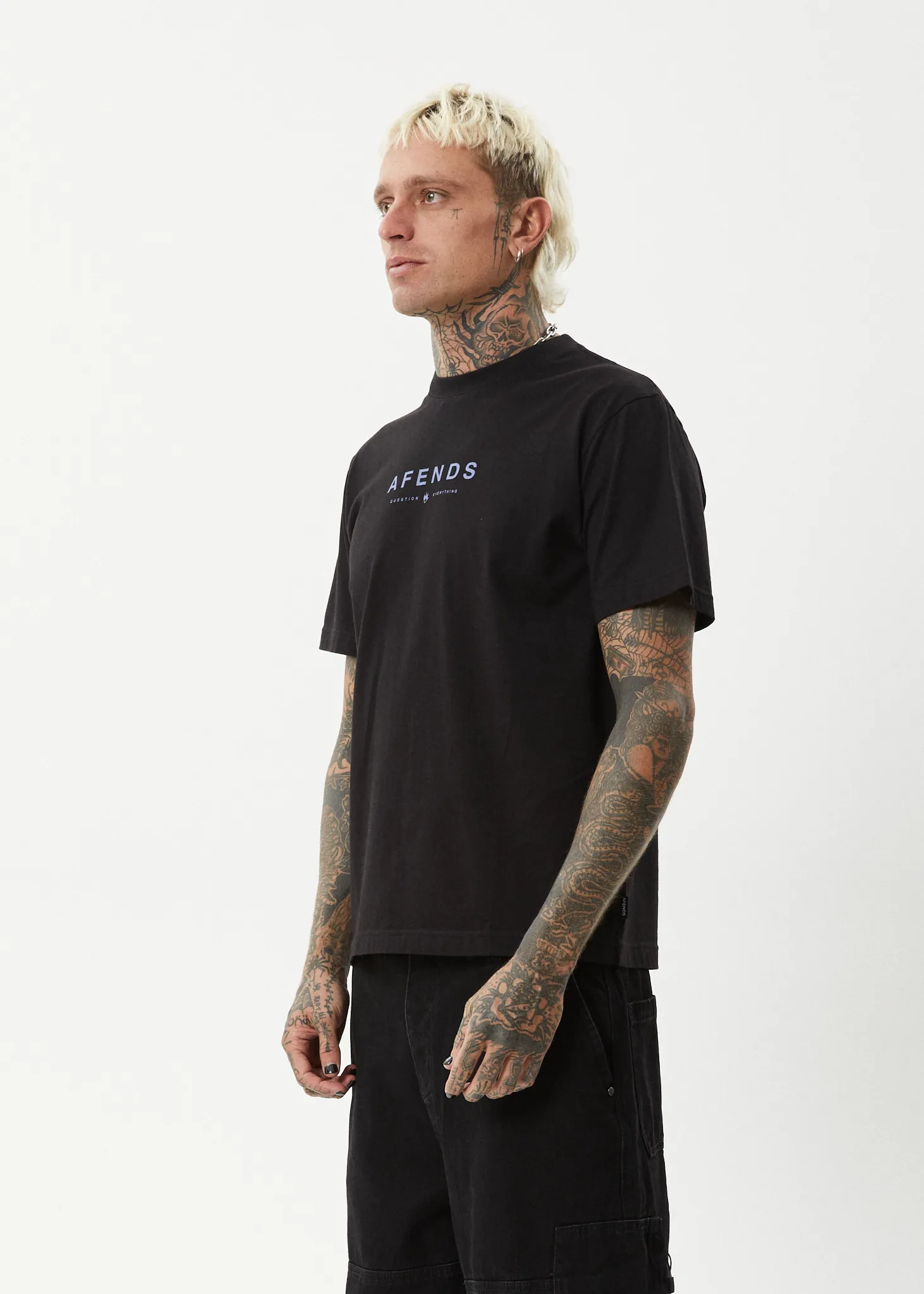 AFENDS Mens Thrown Out - Retro Tee - Black sold by Afends product image thumbnail 4