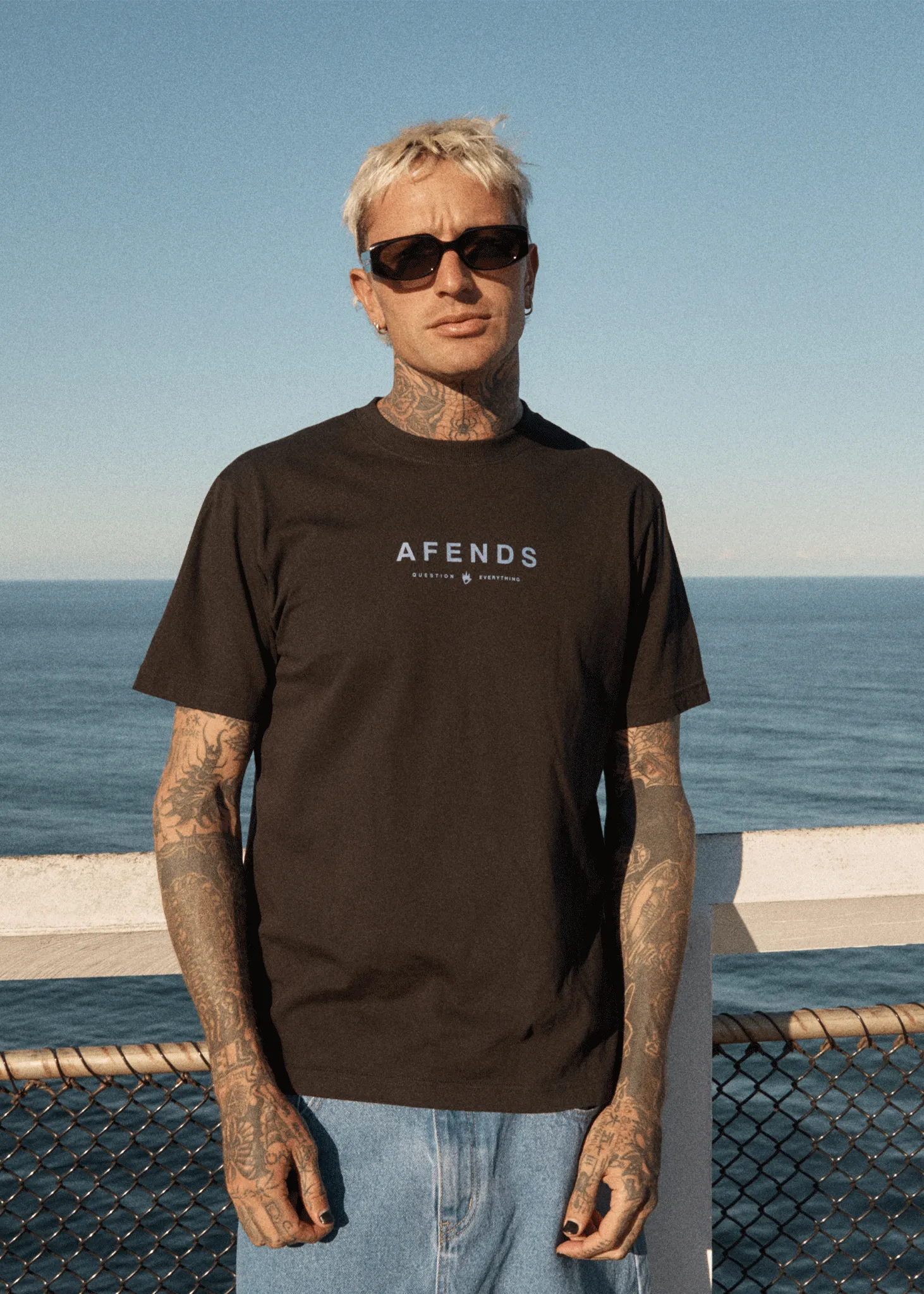 AFENDS Mens Thrown Out - Retro Tee - Black sold by Afends product image thumbnail 2