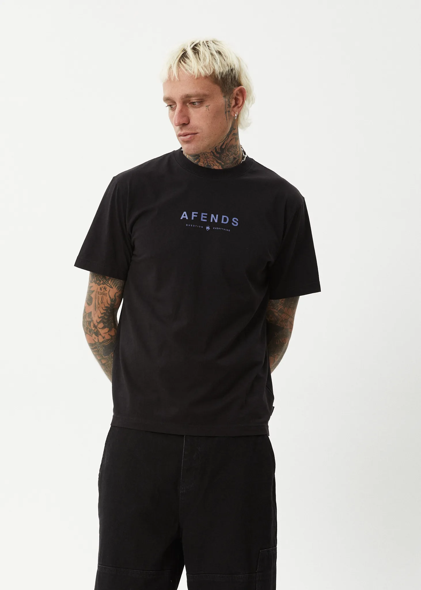 AFENDS Mens Thrown Out - Retro Tee - Black sold by Afends product image thumbnail 3