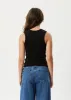 AFENDS Womens Daze Jasmin - Ribbed Singlet - Black sold by Afends