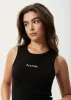 AFENDS Womens Daze Jasmin - Ribbed Singlet - Black sold by Afends