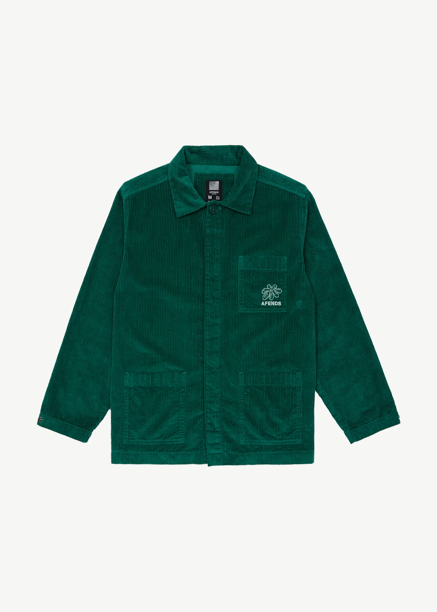 AFENDS Unisex Union - Corduroy Jacket - Emerald sold by Afends