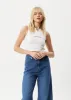 AFENDS Womens Boundless - Ribbed Singlet - White sold by Afends