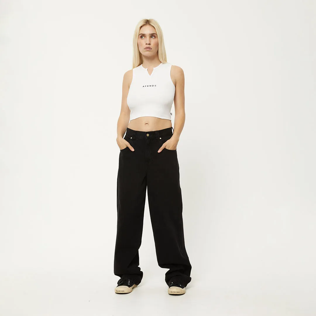 AFENDS Womens Boundless - Ribbed Singlet - White sold by Afends product image thumbnail 5