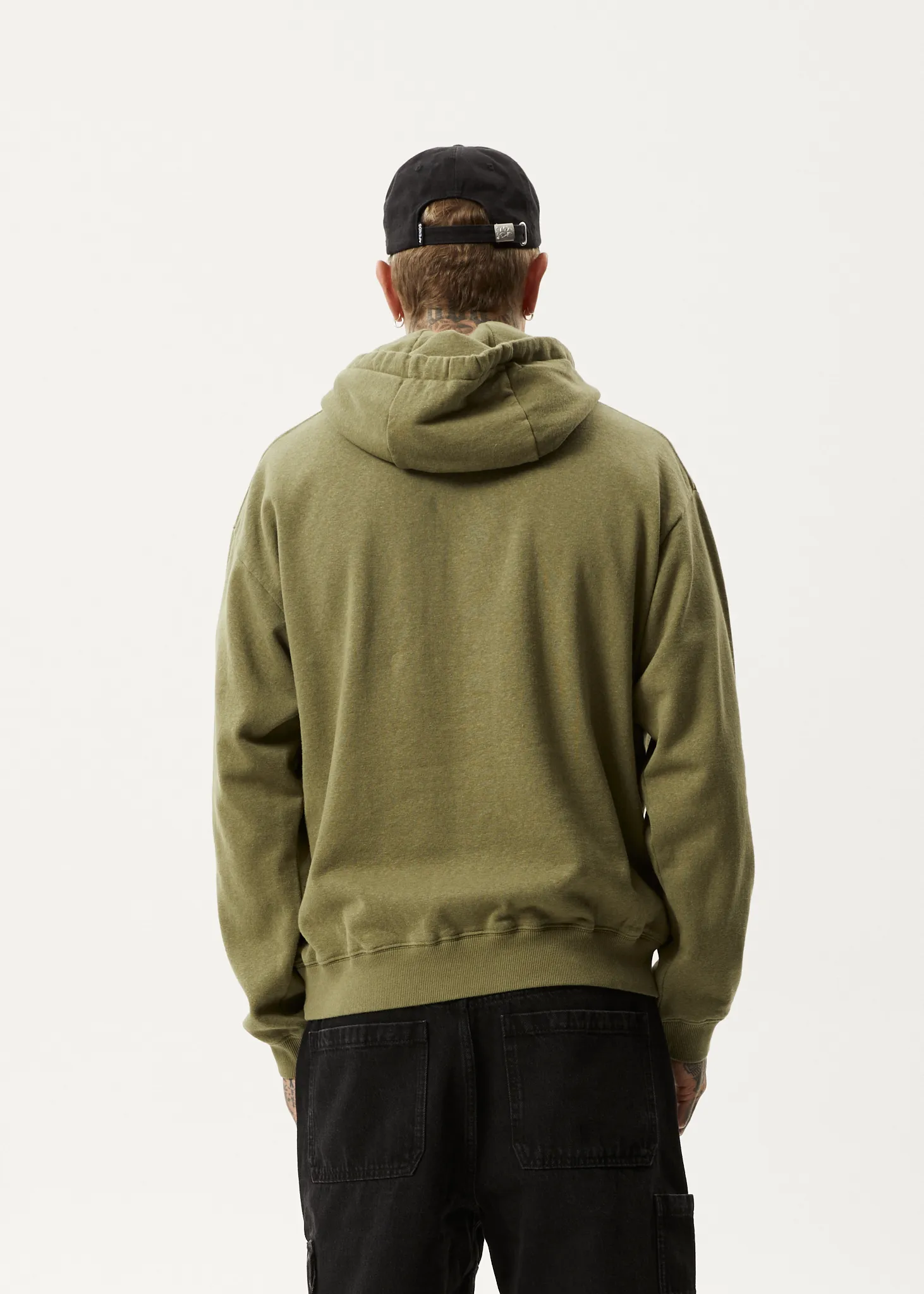 AFENDS Mens All Day - Relaxed Hoodie - Military sold by Afends product image thumbnail 5