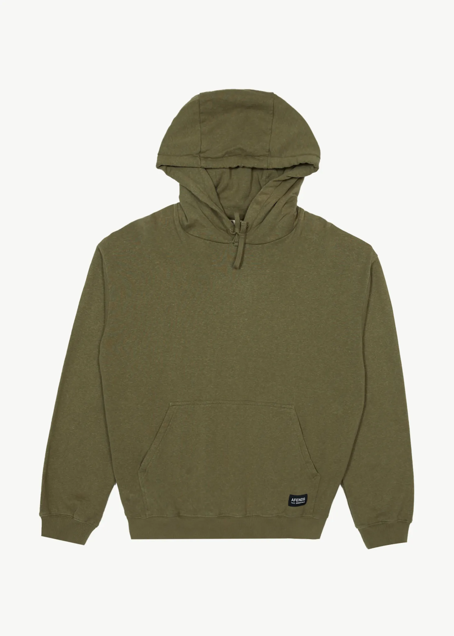 AFENDS Mens All Day - Relaxed Hoodie - Military sold by Afends