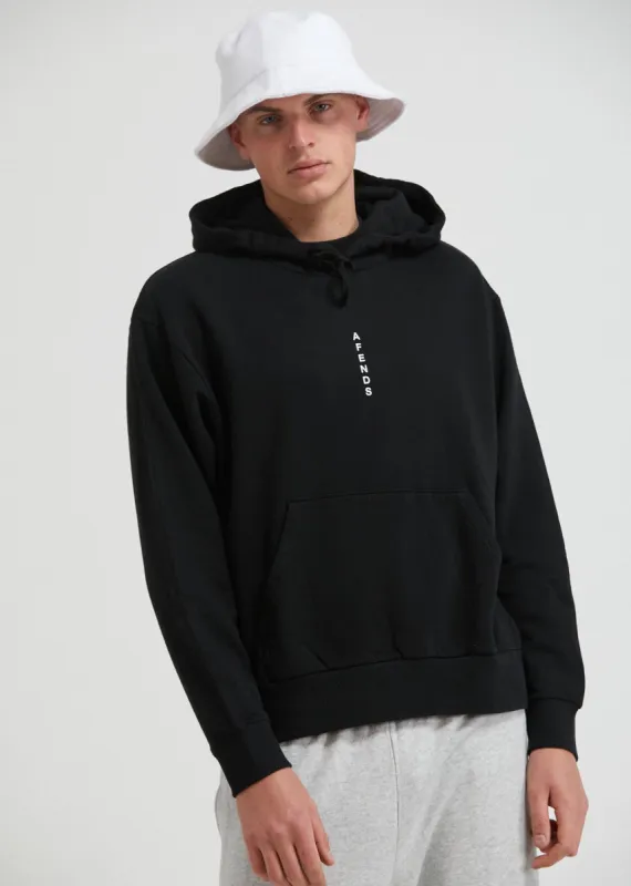 Afends Mens Machine - Recycled Hoodie - Black sold by Afends